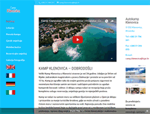 Tablet Screenshot of camp-klenovica.com